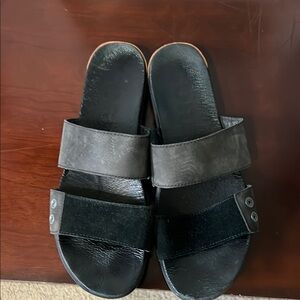 Black Sorel Slide Sandals